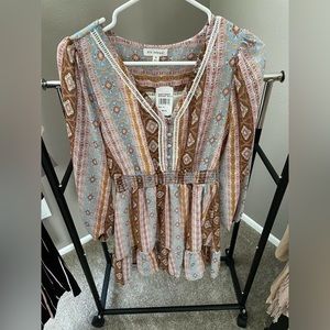 Blu Pepper Long Sleeve Western Dress - Dry Goods